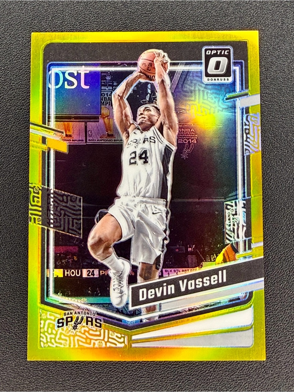 DEVIN VASSELL 2023-24 DONRUSS OPTIC NBA TRUE GOLD HOLO SSP SPURS 1/10